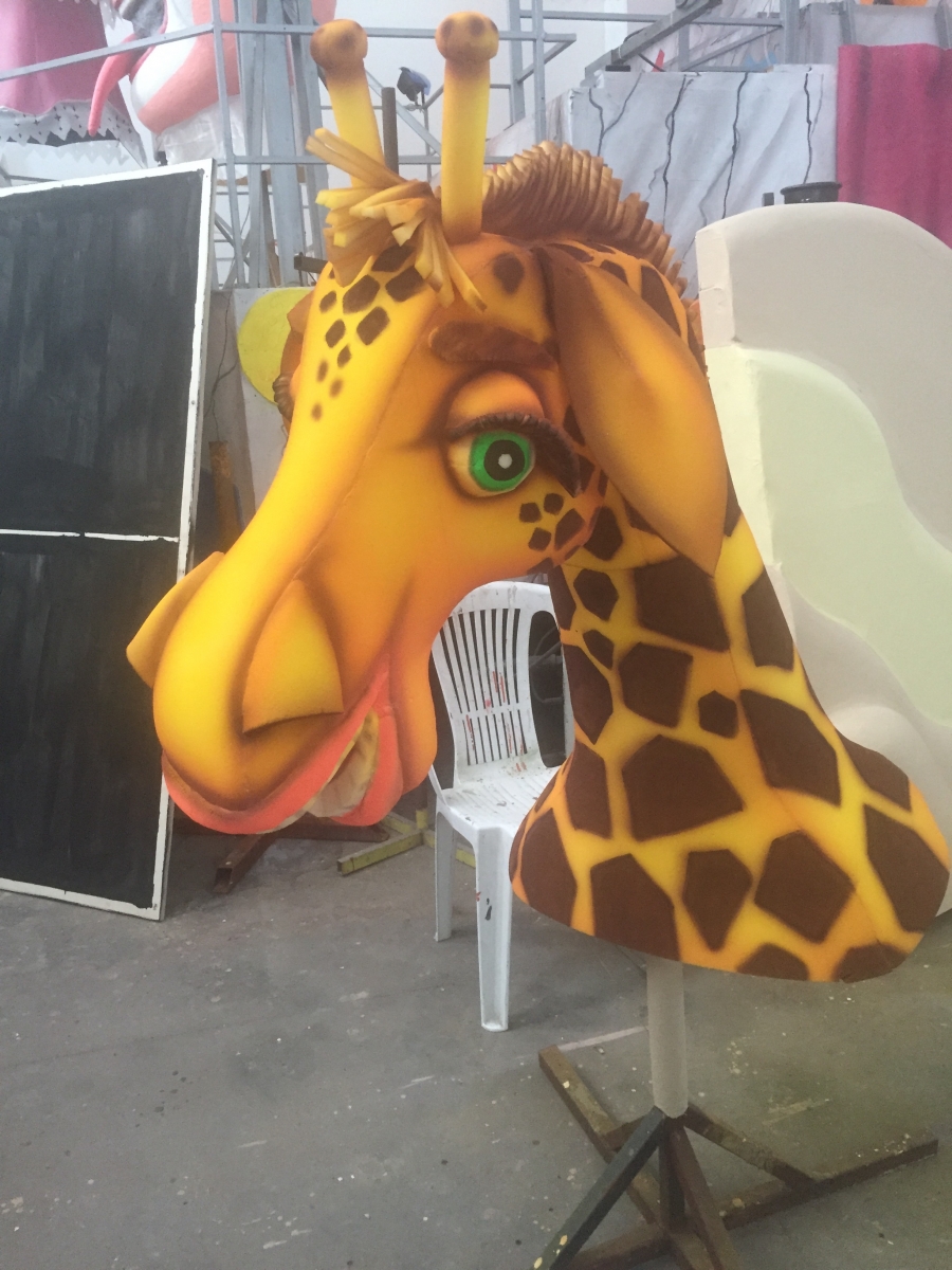 GIRAFFA in Gommapiuma (Mascotte per Società Sportiva) 2016